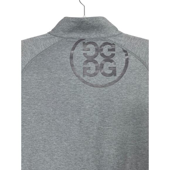 G/Fore Luxe Staple Golf Mid-Layer Heather Grey Medium Casual Athletic Comfort - Picture 9 of 14